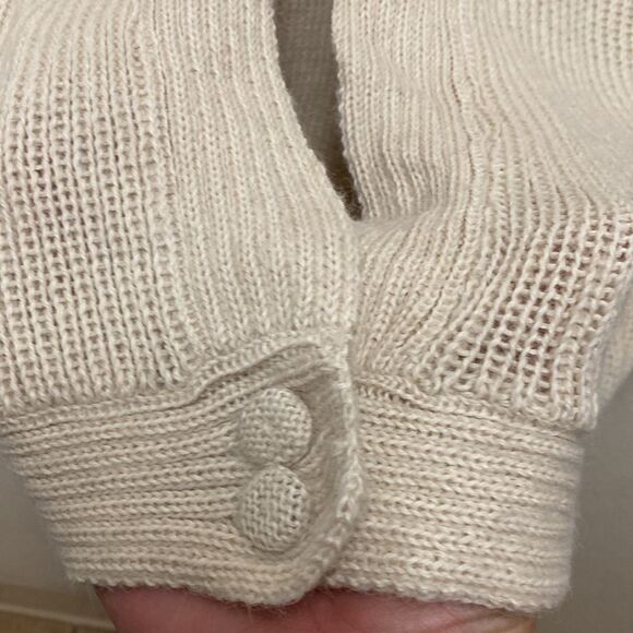 Vintage Yana Alpaca Pleated Cardigan XL - Picture 5 of 7